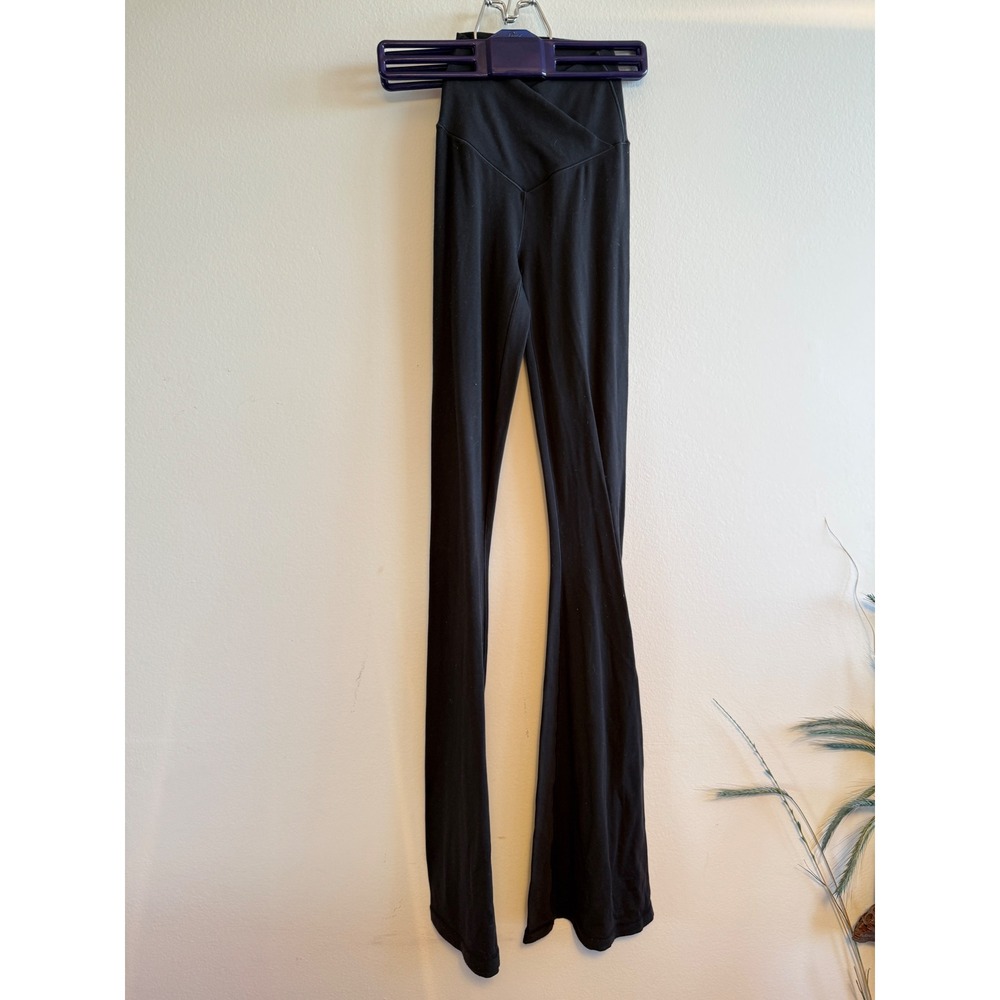 OFFLINE by Aerie Real Me High Waisted Crossover Flare Leggings Black XXS